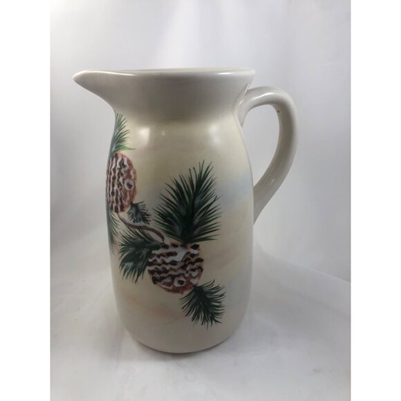 Vintage Pinecone Design Pitcher - Picture 3 of 7